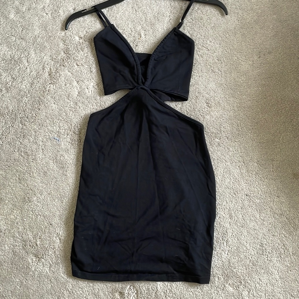 Black Cut Out Bodycon Dress